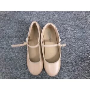 Dance Tap Shoes Danshuz 751 Little Kids 12M Tan Mary Jane Buckle
